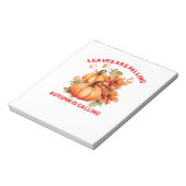 Bladeren vallen, herfst roept Design Classi Notitieblok (Linkerzijde)