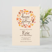 Bladeren vallen kaart (Staand voorkant)