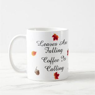 Bladeren vallen op maat koffie Mok