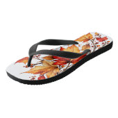 Bladeren vallen teenslippers (Schuin)