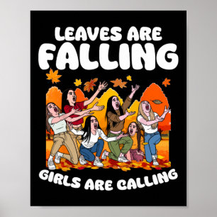 Bladeren vallen Thanksgiving-herfstbladeren voor G Poster