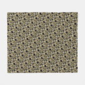 Bladeren van brons fleece deken (Voorkant (Horizontaal))