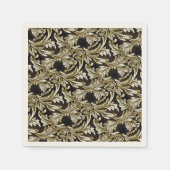 Bladeren van brons servetten (Voorkant)