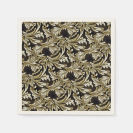 Bladeren van brons servetten