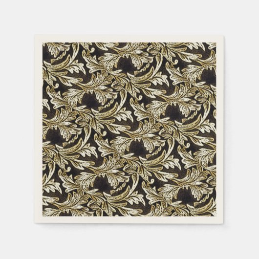 Bladeren van brons servetten (Voorkant)