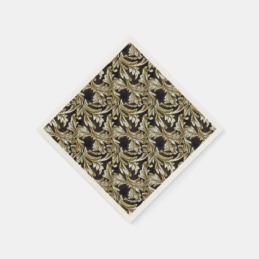 Bladeren van brons servetten (Hoek)