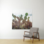 Bladeren van cactus. Plant buitenshuis met zonlich Wandkleed (In situ)