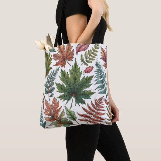 Bladeren van de herfst tote bag (Dichtbij)