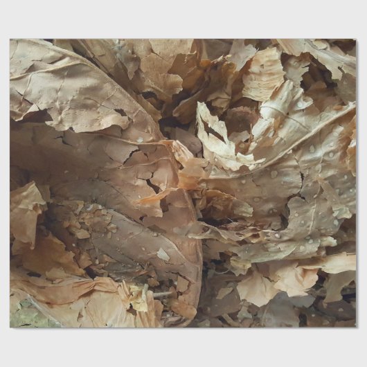 bladeren van gedroogde tabak cadeaupapier (Vlak)