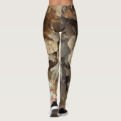 bladeren van gedroogde tabak leggings (Achterkant)