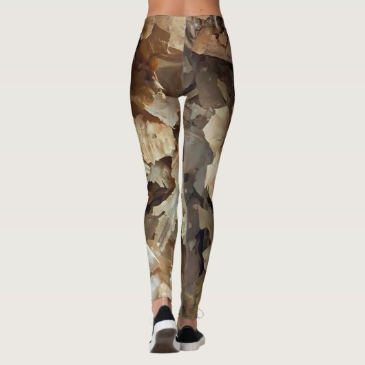 bladeren van gedroogde tabak leggings (Achterkant)