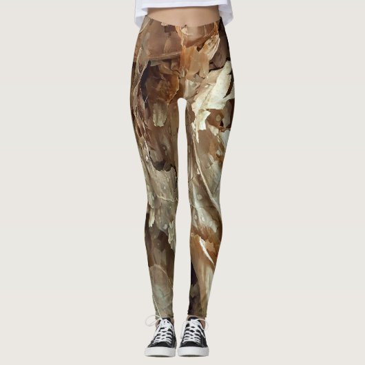 bladeren van gedroogde tabak leggings (Voorkant)