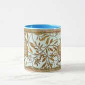 Bladeren van Gold 50th Wedding Jubileum Mok (Midden)