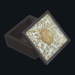 Bladeren van Gold 50th Wedding Jubileum Premium Cadeau Doosje<br><div class="desc">Het liefste 50e Golden Wedding Jubileum-ontwerp op pastelmint aqua-achtergrond met een bekleding van elegante goudbladeren. Goud banner en aangepaste tekstgebieden die u kunt aanpassen. U kunt de achtergrond in wit of een andere kleur veranderen door op de link Aanpassen te klikken. Dit ontwerp is beschikbaar voor andere objecten in mijn...</div>