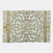 Bladeren van Gold 50th Wedding Jubileum Theedoek (Horizontaal)