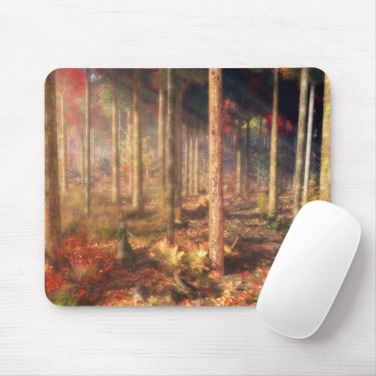 Bladeren van Gold Mousepad Muismat (Met muis)