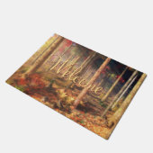 Bladeren van gouddeuromat deurmat (Schuin)