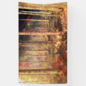 Bladeren van gouden banner (Verticaal)