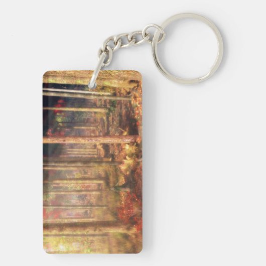 Bladeren van Gouden Sleutelhanger (achterkant)