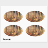 Bladeren van Gouden Stickers (Vel)