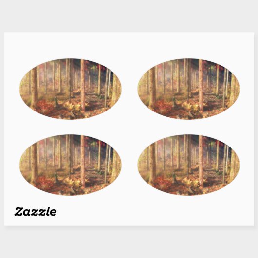 Bladeren van Gouden Stickers (Vel)