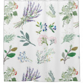  bladeren van natuur-liefhebbers douchegordijn (Voorkant)