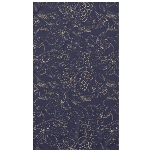Bladeren van Navy- en gouddruiven   Tafelkleed (Voorkant)