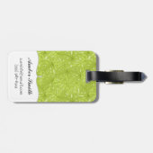 Bladeren van palmbomen bagagelabel (Achterkant horizontaal)