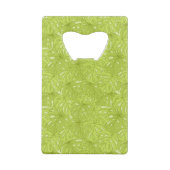 Bladeren van palmbomen creditkaart flessenopener (Achterkant)