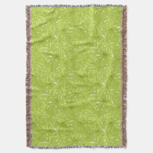 Bladeren van palmbomen deken (Voorkant Verticaal)