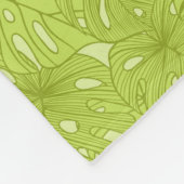 Bladeren van palmbomen fleece deken (Hoek)