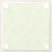 Bladeren van palmbomen glazen onderzetter (Achterkant)