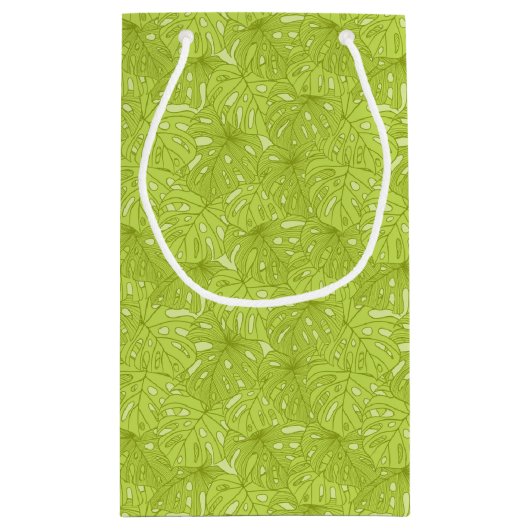 Bladeren van palmbomen klein cadeauzakje (Achterkant)