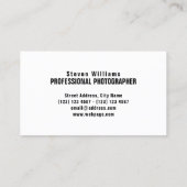 Bladeren van strandfoto's op zee visitekaartje (Achterkant)