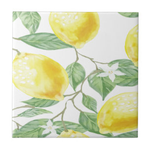 Bladeren van textiel tegeltje