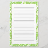 Bladeren van tropisch Plant - Monstera Pattern Briefpapier (Voorkant)