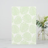Bladeren van tropisch Plant - Monstera Pattern Briefpapier (Staand voorkant)