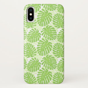 Bladeren van tropisch Plant - Monstera Pattern iPhone X Hoesje
