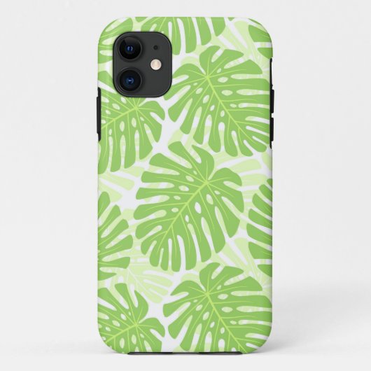 Bladeren van tropisch Plant - Monstera Pattern Case-Mate iPhone Case (Achterkant)