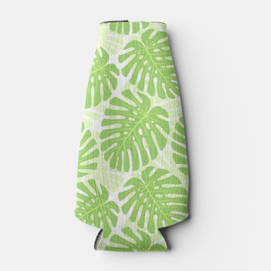 Bladeren van tropisch Plant - Monstera Pattern Flesjeskoeler (Voorkant)