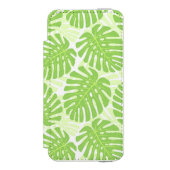Bladeren van tropisch Plant - Monstera Pattern Incipio iPhone Portemonnee Hoesje (Voorkant Agenda)