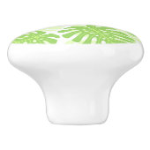 Bladeren van tropisch Plant - Monstera Pattern Keramische Knop (Zijkant)