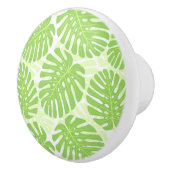 Bladeren van tropisch Plant - Monstera Pattern Keramische Knop (Rechts)