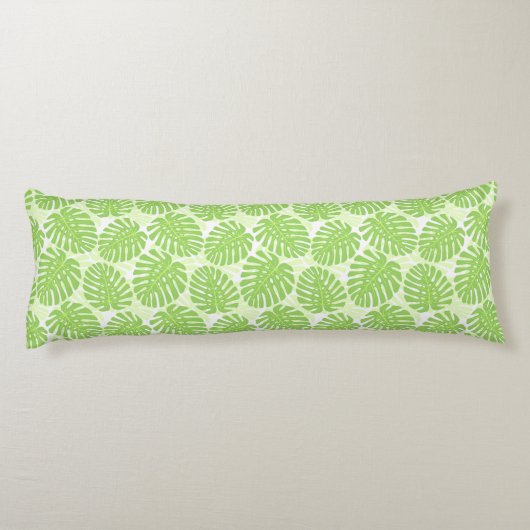 Bladeren van tropisch Plant - Monstera Pattern Lichaamskussen (Achterkant)