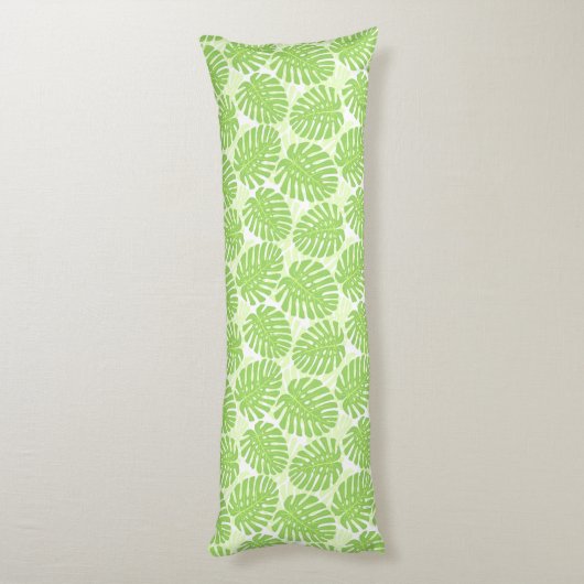 Bladeren van tropisch Plant - Monstera Pattern Lichaamskussen (Achterkant (Verticaal))