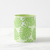 Bladeren van tropisch Plant - Monstera Pattern Mok (Midden)