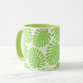 Bladeren van tropisch Plant - Monstera Pattern Mok (Voorkant links)