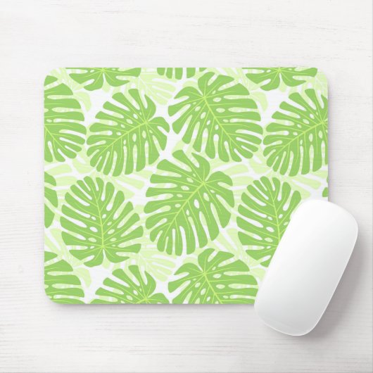 Bladeren van tropisch Plant - Monstera Pattern Muismat (Met muis)