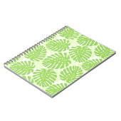 Bladeren van tropisch Plant - Monstera Pattern Notitieboek (Linkerzijde)
