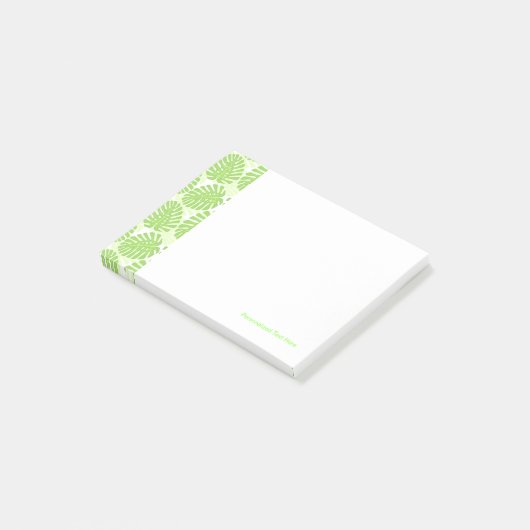 Bladeren van tropisch Plant - Monstera Pattern Post-it® Notes (Schuin)